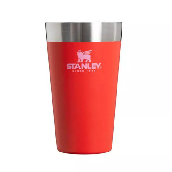 Stanley Tumbler 16 oz Stacking Pint Target Red Stainless Travel Mug Valentines - Picture 5 of 10